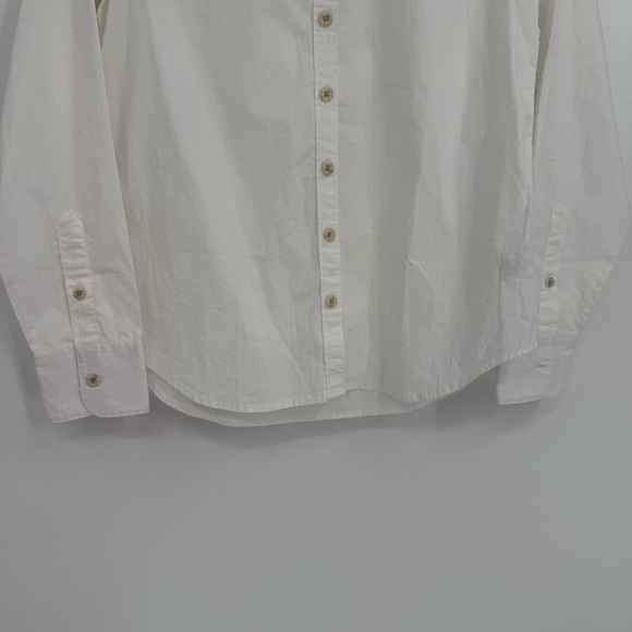 Faherty Shirt Women’s Size XS Top Cotton Button Up Collared White Long Sleeve - Picture 3 of 10